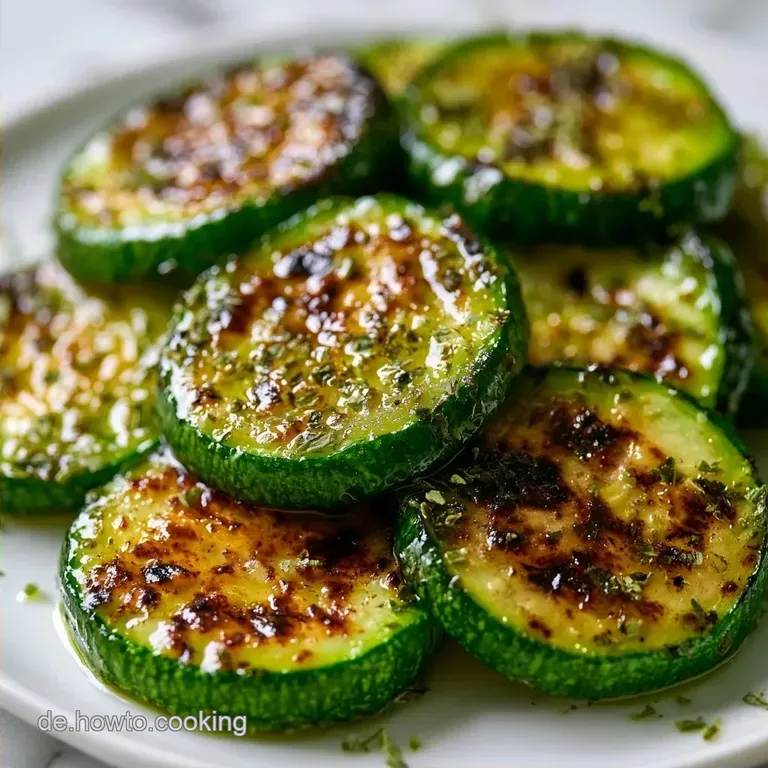 Gegrillte Zucchini mit Zitronen&ouml;l