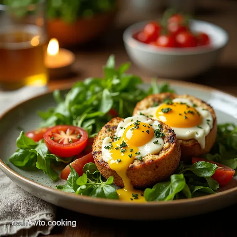 Gegrillter Pfirsichburratasalat Mit Balsamicoglasur presentation