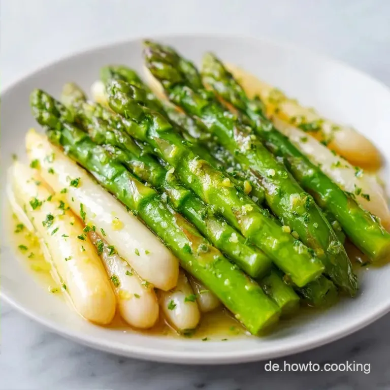 Gr&uuml;ner Und Wei&szlig;er Spargelsalat: Knackig Und Frisch