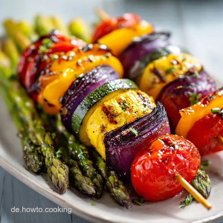 Gemuese Spiesschen vom Grill