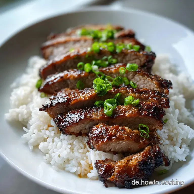 Elegant plate featuring tender chicken in a rich, savory sauce, artfully arranged with rice and bright green parsley sprigs.