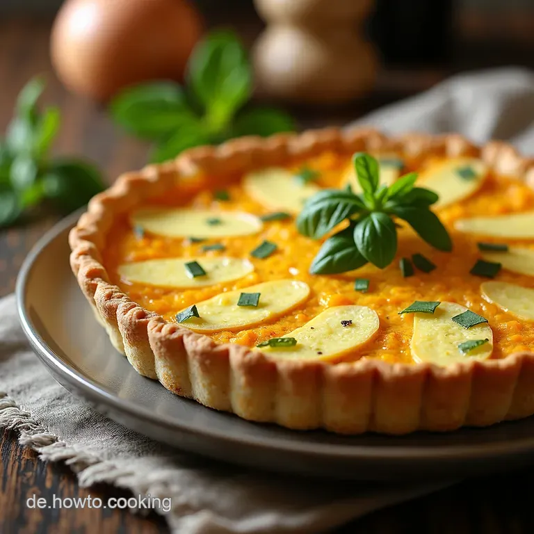 Goldene K&uuml;rbis Quiche