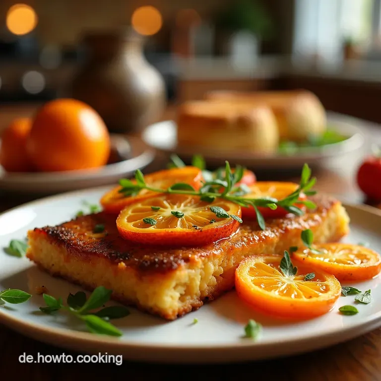 Goldener Herbsttraum K&uuml;rbisauflauf Mit Salbei Parmesan presentation