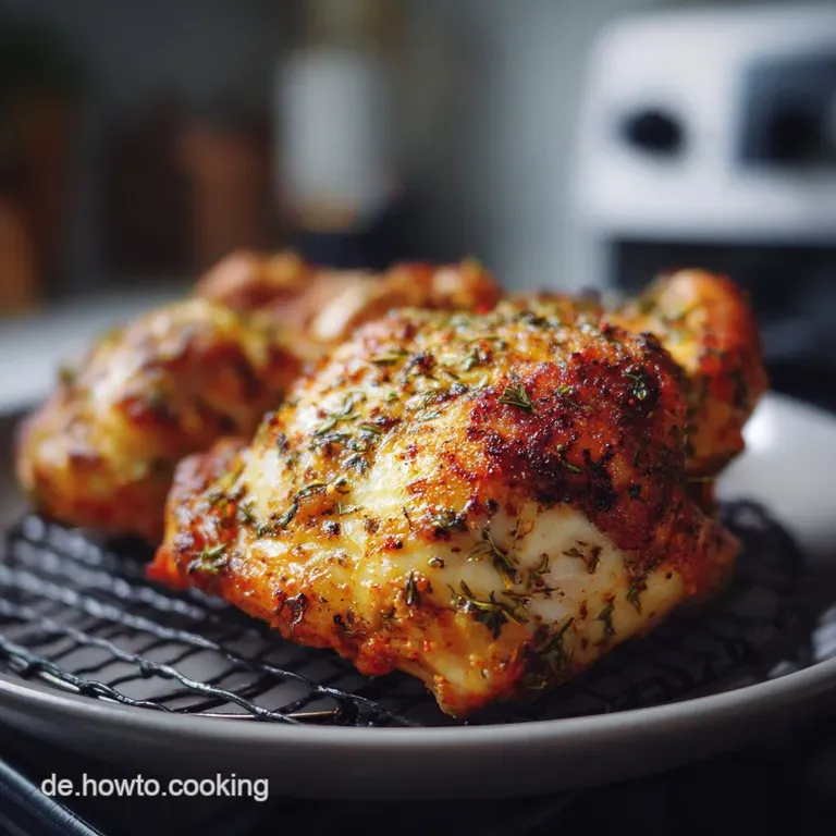 H&auml;hnchen Hei&szlig;luftfritteuse: Knusprig & Saftig
