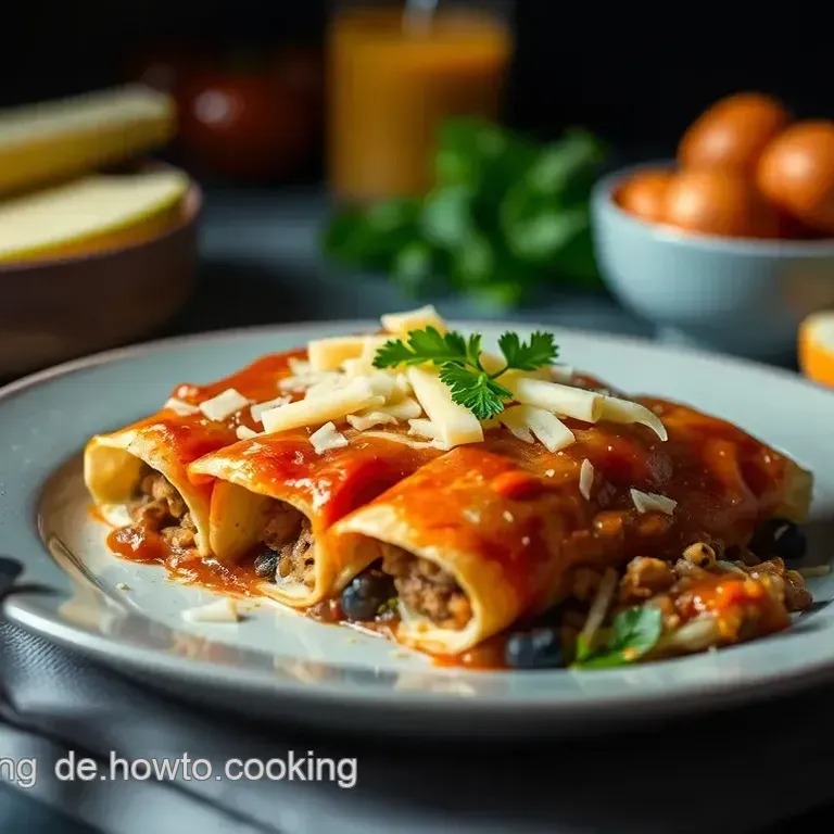 Herzhafte Enchiladas mit würziger Füllung – Einfach und Lecker!