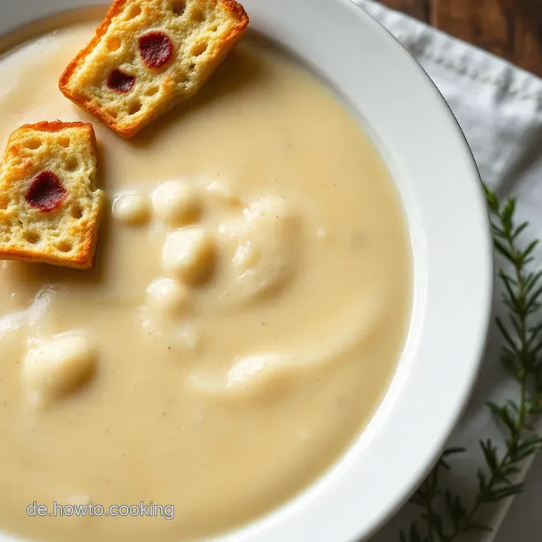 Herzhafte Griesklößchen Suppe presentation