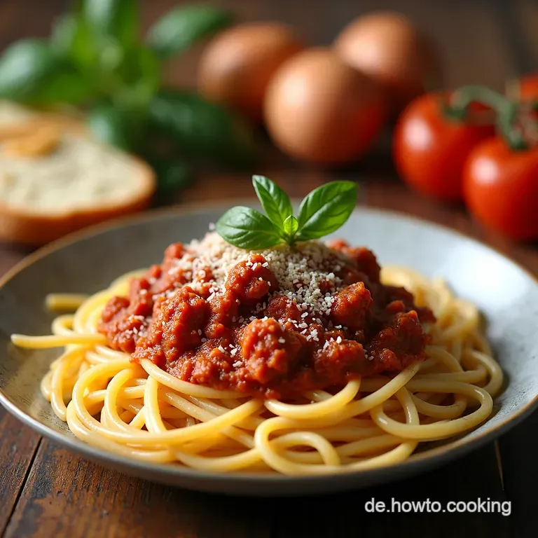 Rote LinsenBolognese mit Spaghetti Mein einfaches herzhaftes Soul Food