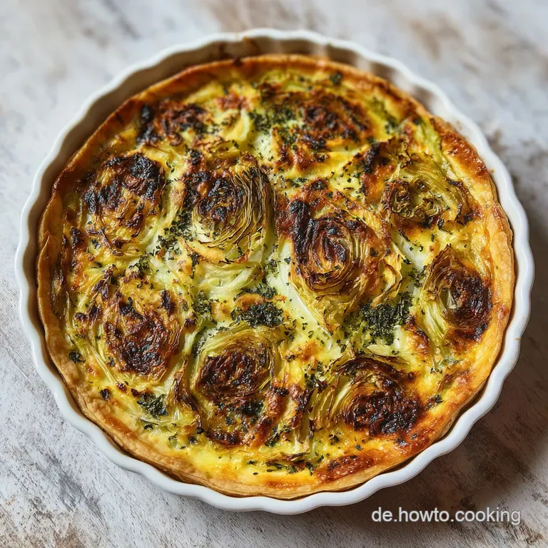 Wirsing Quiche: Knuspriger Boden & Feta-F&uuml;llung