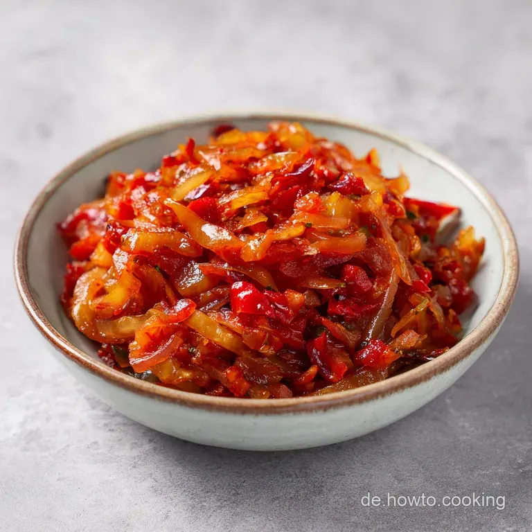 Herzhafter Apfel Zwiebel Brotaufstrich