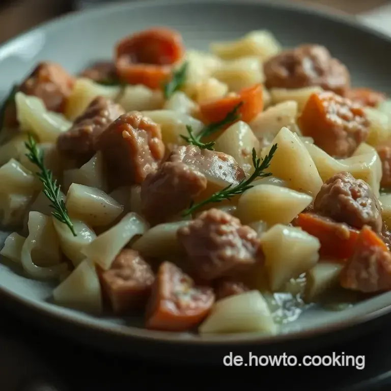 Herzhafter Wei&szlig;kohlauflauf Mit Hackfleisch presentation