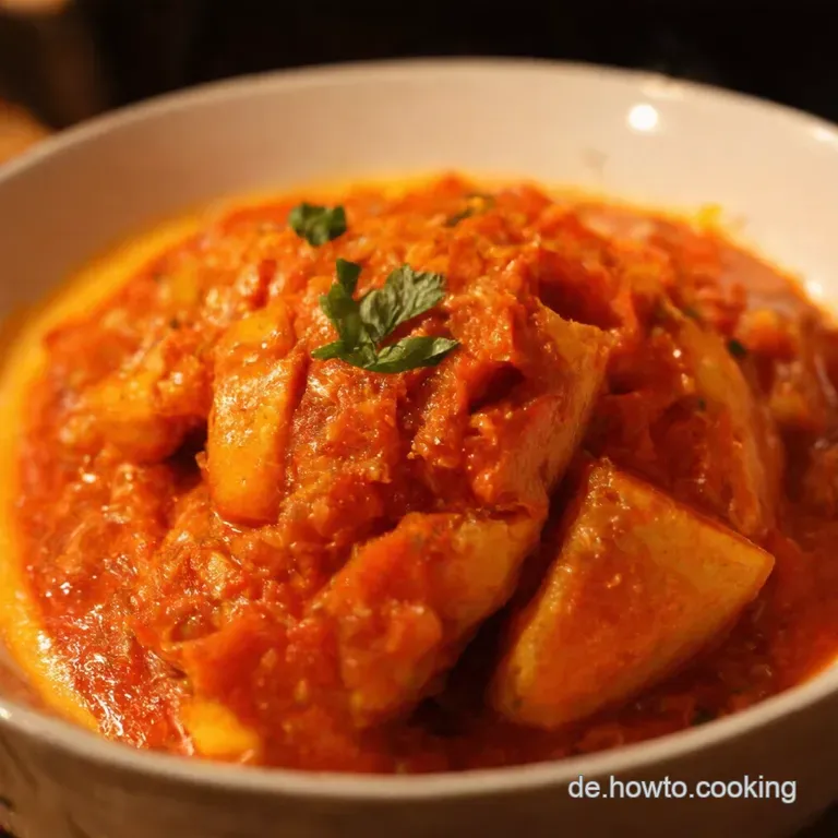 Herzhaftes HähnchenPaprikás presentation