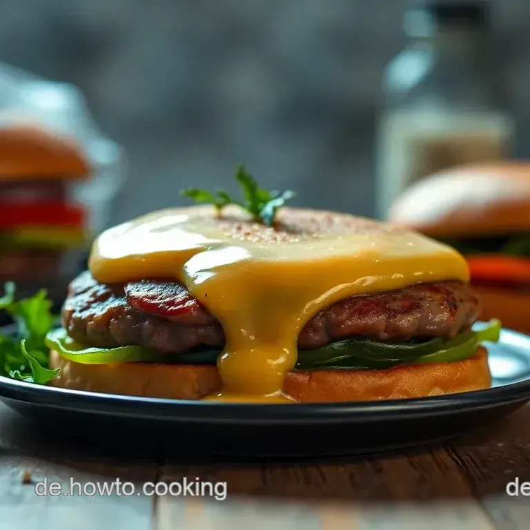 Hirschhack-Burger mit Preiselbeersauce