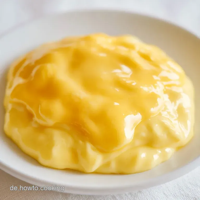 Goldgelbe, samtige Sauce auf gr&uuml;nem Spargel, garniert mit einer Prise Paprika auf einem wei&szlig;en Porzellanteller.