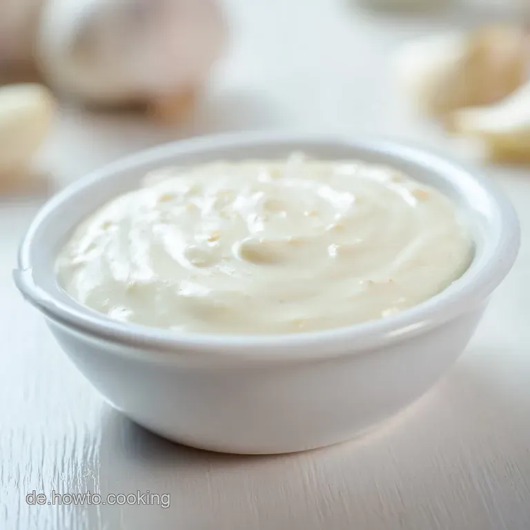 Kleine wei&szlig;e Schale mit gl&auml;nzender Sauce, flankiert von knackigem Gem&uuml;se auf einem rustikalen, hellen Holztisch.