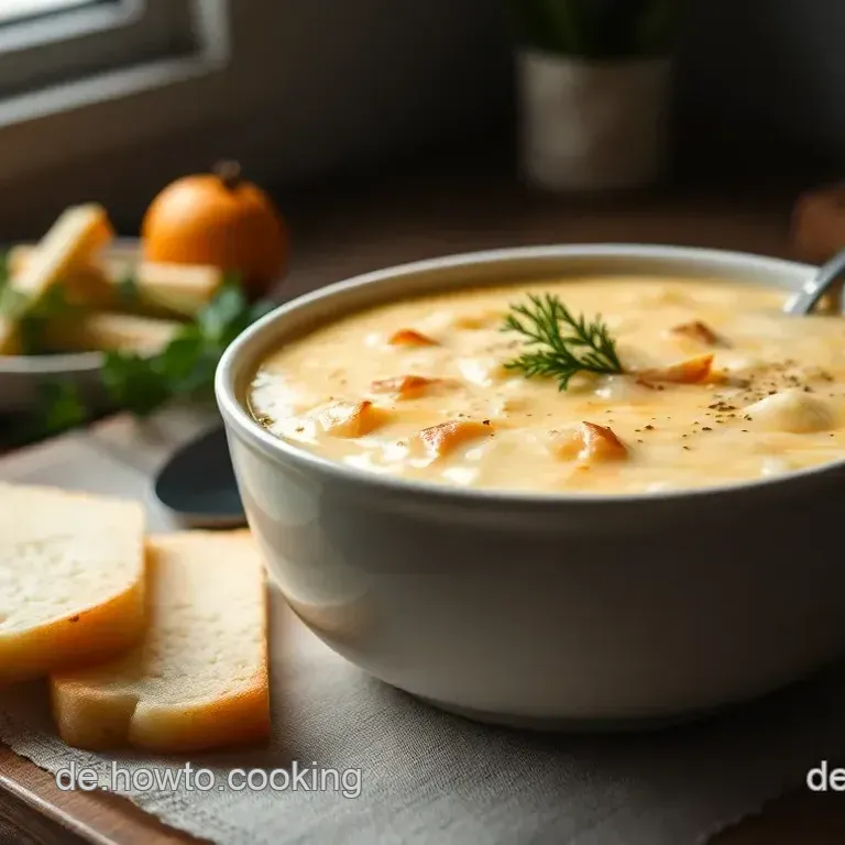 K&auml;sesuppe nach Art des Hauses