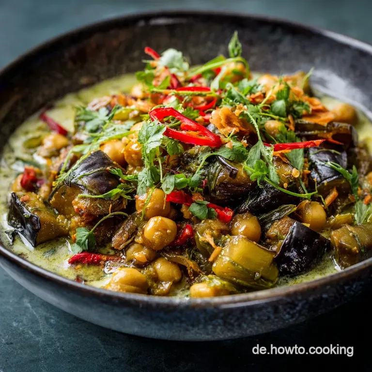 Kichererbsenauberginen Curry Der Cremige Vegane Wochenendhit presentation