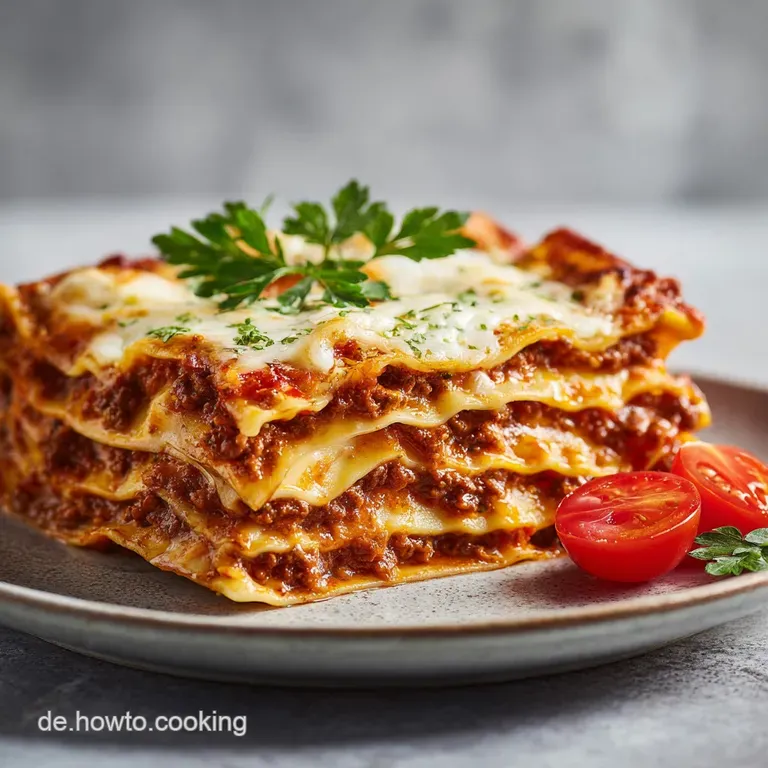 Klassische Lasagne Bolognese: Traditionell und Herzhaft
