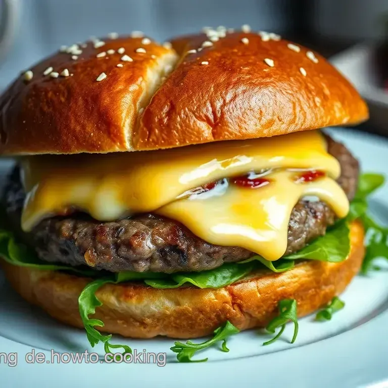 Klassischer Deutscher Burger: Saftig und Herzhaft