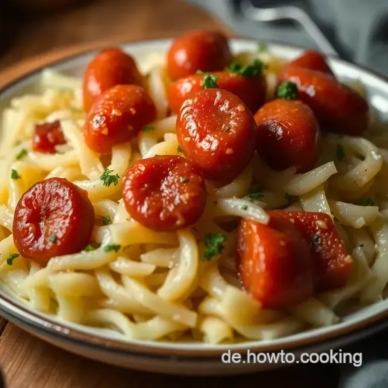 Klassisches Wei&szlig;kraut Eintopf Mit W&uuml;rstchen presentation
