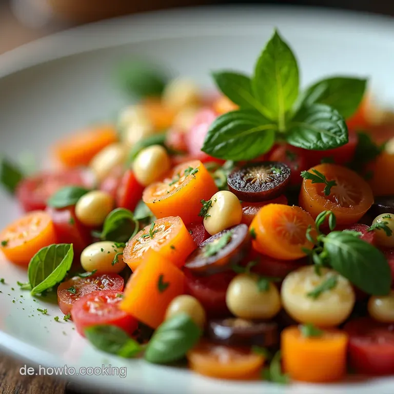 Knackiger Feldsalat mit Speckwürfeln Croutons und HonigSenfDressing