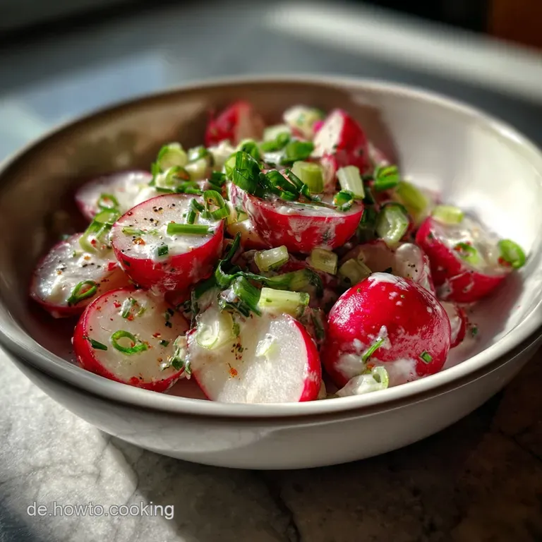 Radieschen Salat: Knackig Mit Joghurt-Dressing presentation