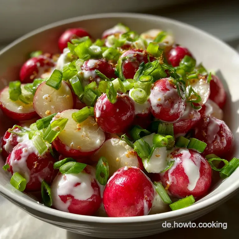 Radieschen Salat: Knackig mit Joghurt-Dressing