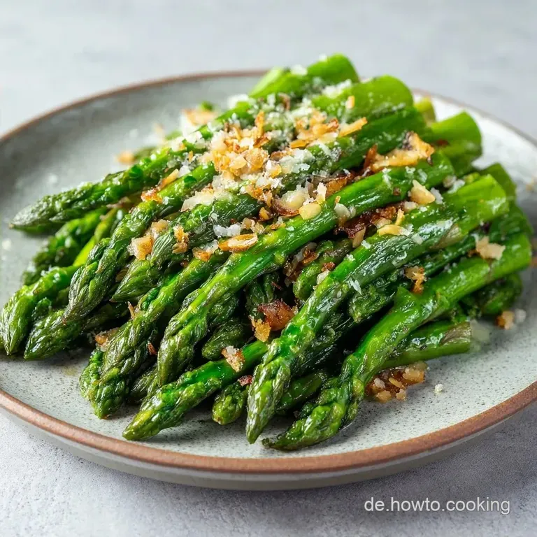 Knoblauch Spargel: Knusprig Gebraten