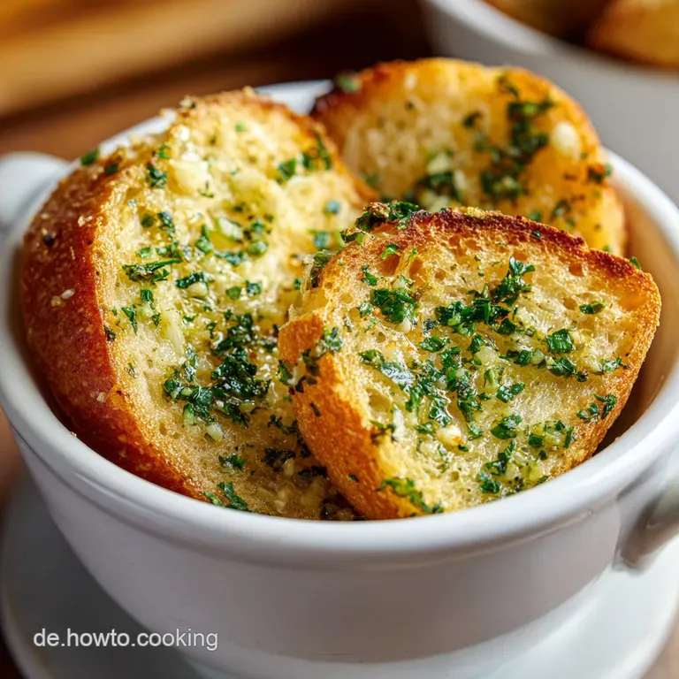 Knoblauchbrot ohne Kneten als Tassenrezept
