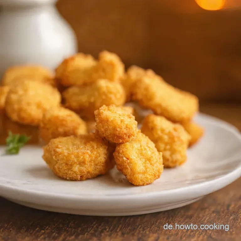 Knusprige H&auml;hnchennuggets Mit Honigsenf Dip presentation