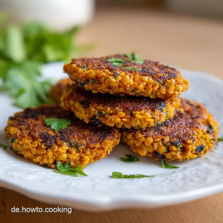 Knusprige Rote Linsen Bratlinge: Vegan & Proteinreich