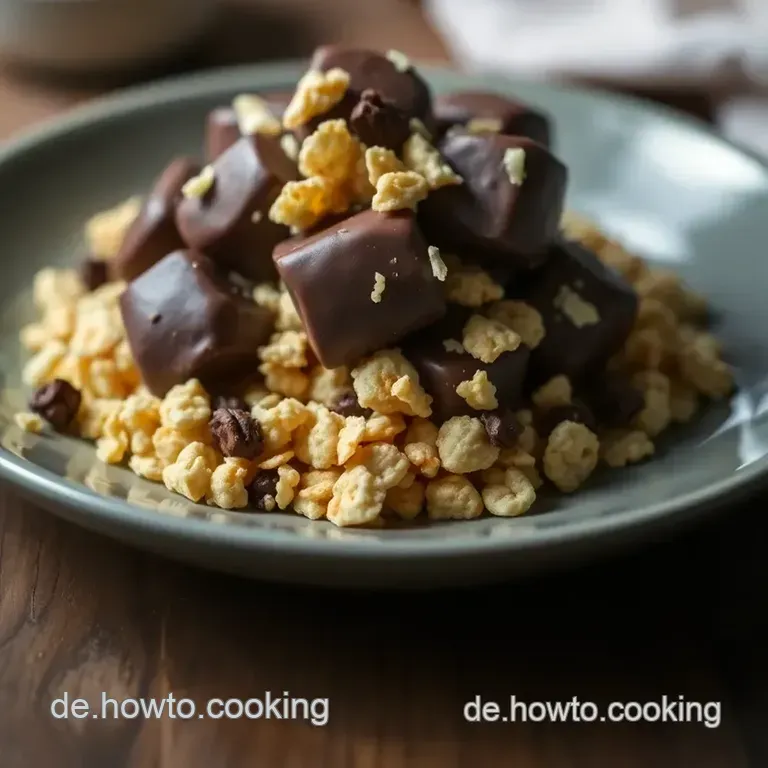 Knusprige Schokoladen-Cornflakes-Drops presentation