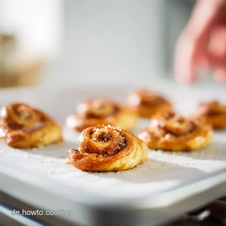 Schweineohren: Karamellisierter Bl&auml;tterteig-Blitz
