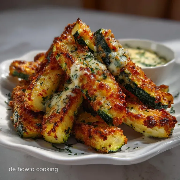 Zucchini Pommes Aus Dem Ofen: So Werden Sie Super Knusprig presentation
