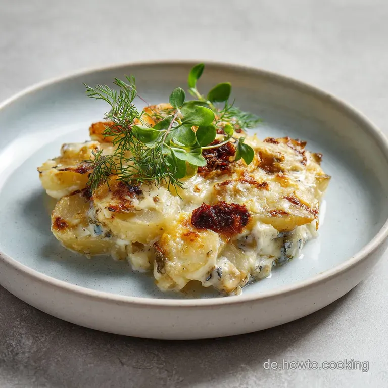 Kohlrabi Auflauf mit Kartoffeln: Cremig & Herzhaft