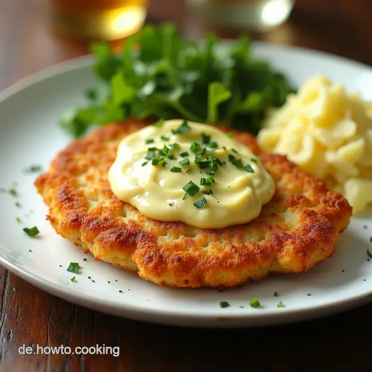 KohlrabiSchnitzel mit Kr&auml;uterRemoulade