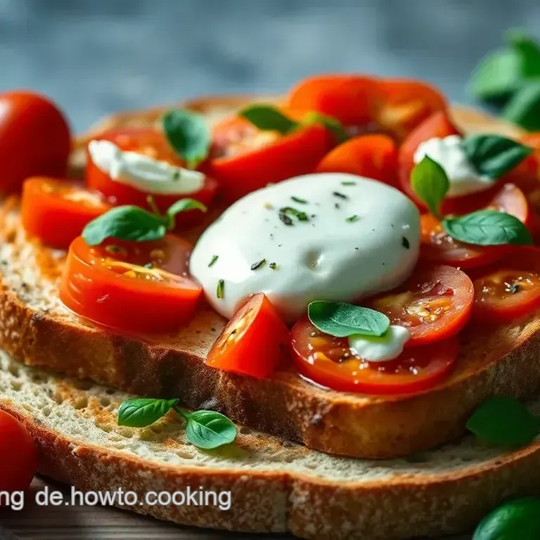 Köstliche Bruschetta: Ein einfaches Rezept mit frischem Burrata