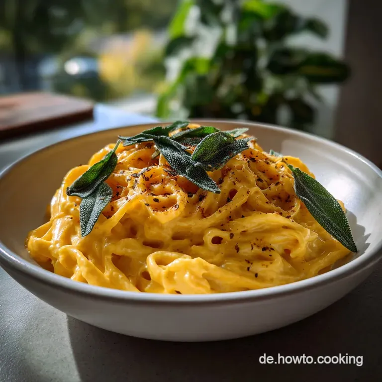 Krbis Pasta Cremige Vegane Alfredo Sauce