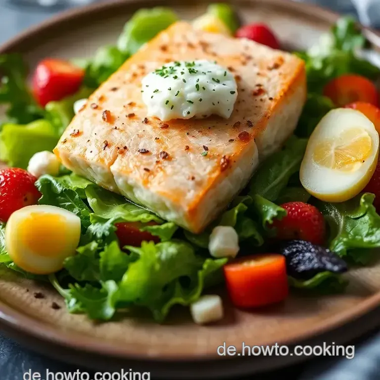 Lachs Timbale auf Salat mit Himbeeressigkaviar und Parmesan-Rote Rüben-Hippe presentation