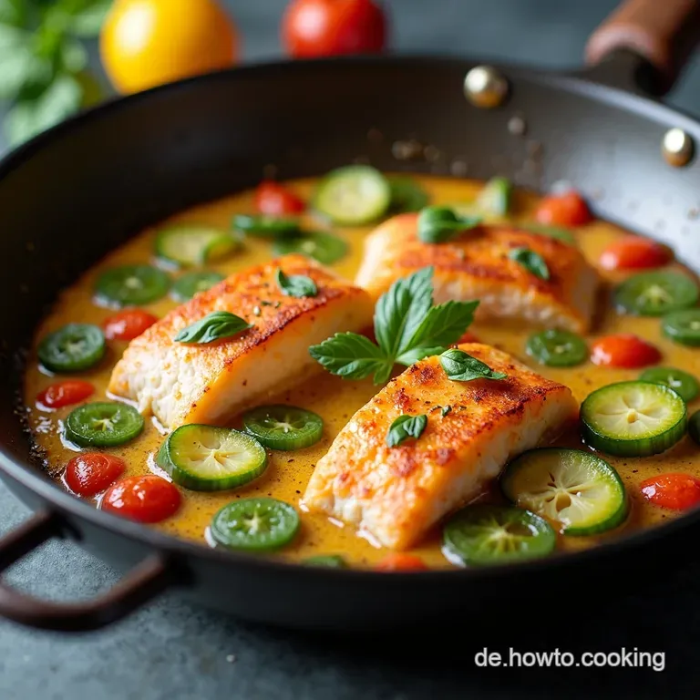 LachsGemüsePfanne mit ZitronenDillSoße