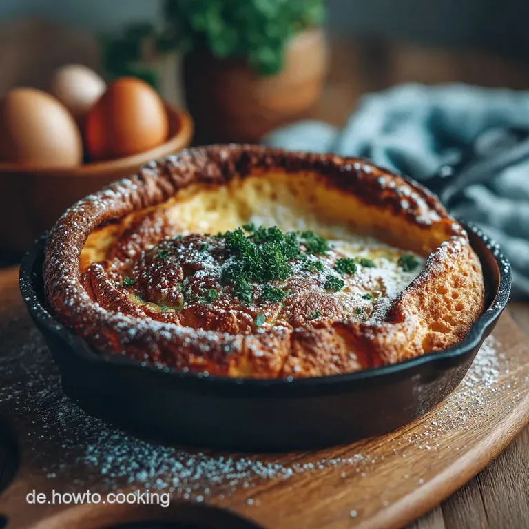 Der luftige Riese Klassischer Ofenpfannkuchen Dutch Baby Style presentation