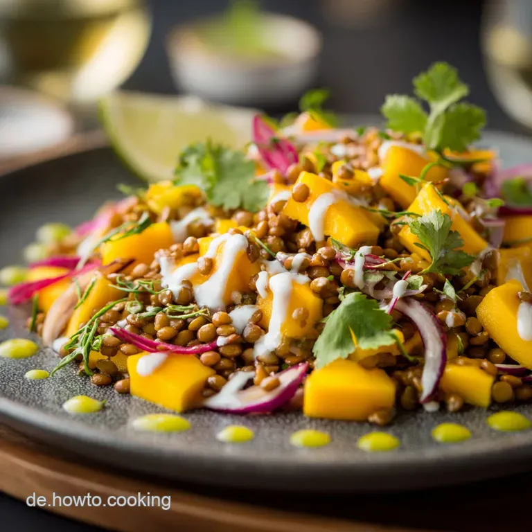 Mango Salat Mit Linsen Und Tahinidressing: Das Gesunde Sommer-Highlight presentation