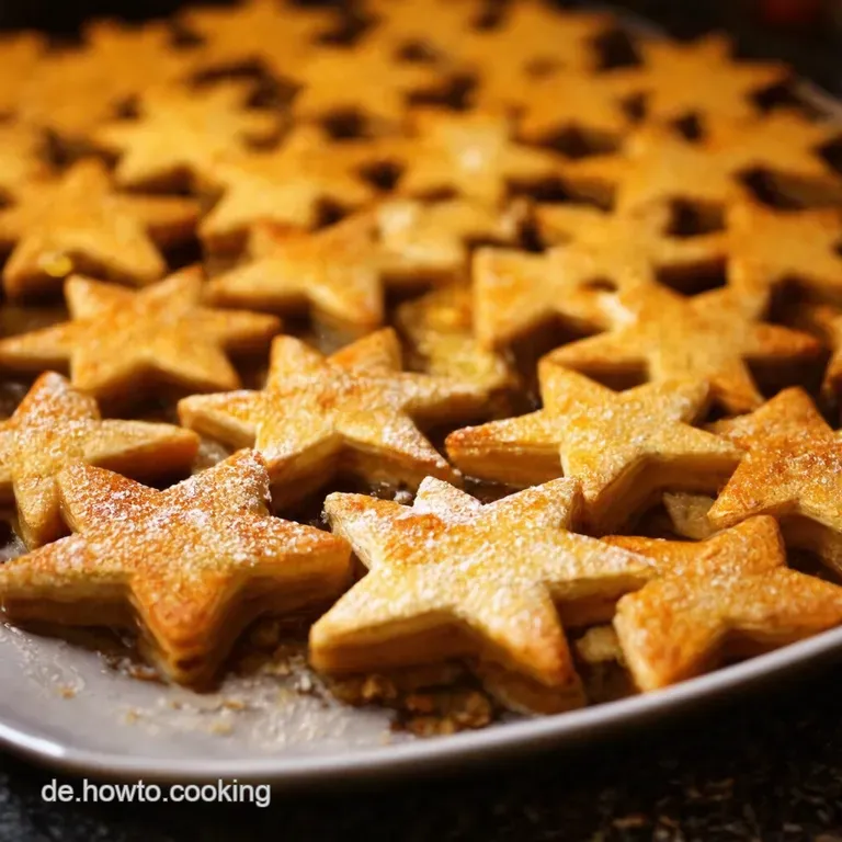 Mini Flammkuchen Sterne Blitzschnelle Bl&auml;tterteigh&auml;ppchen presentation