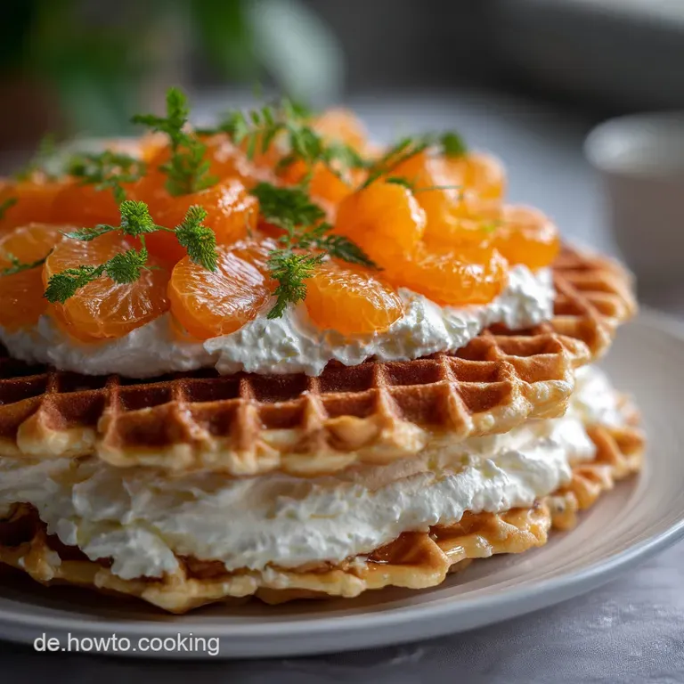 No Bake Waffelkuchen Mandarine: Der Einfache Blitzkuchen presentation