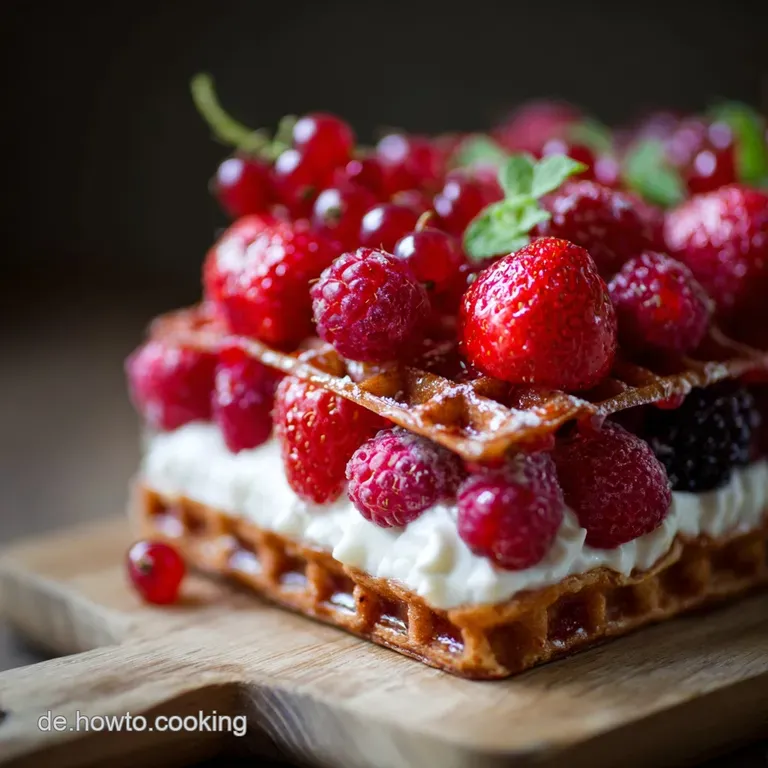 No Bake Waffelkuchen Mit Erdbeeren Und Himbeeren: Sommerhit Ohne Backen presentation