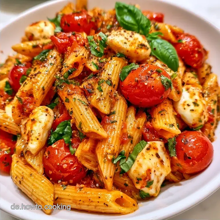 Nudelsalat Caprese in 20 Minuten