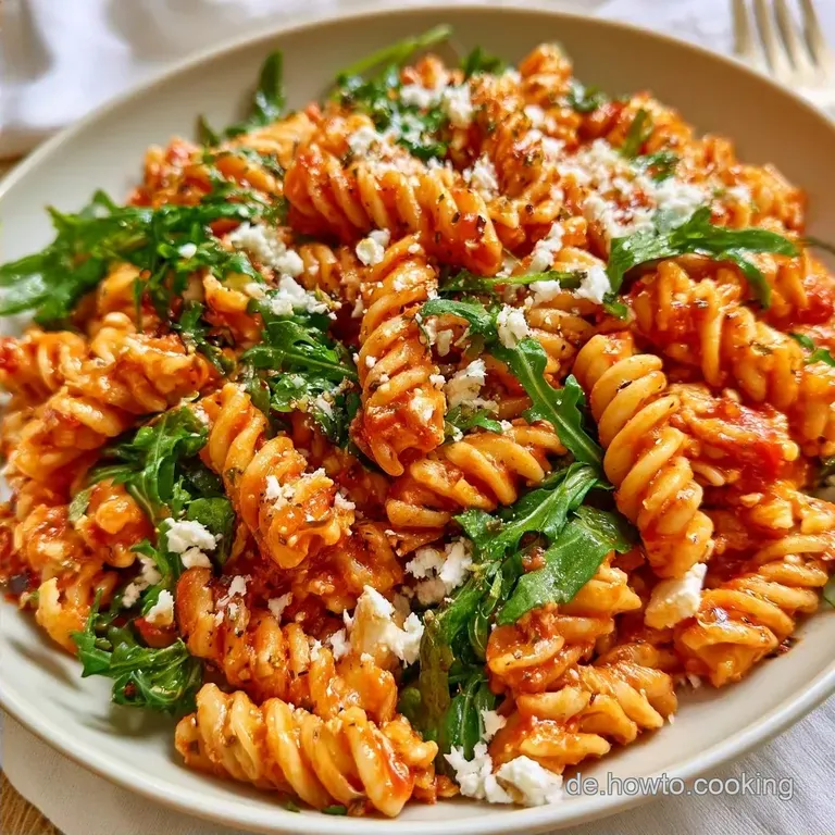 Mediterraner Nudelsalat Mit Tomatendressing
