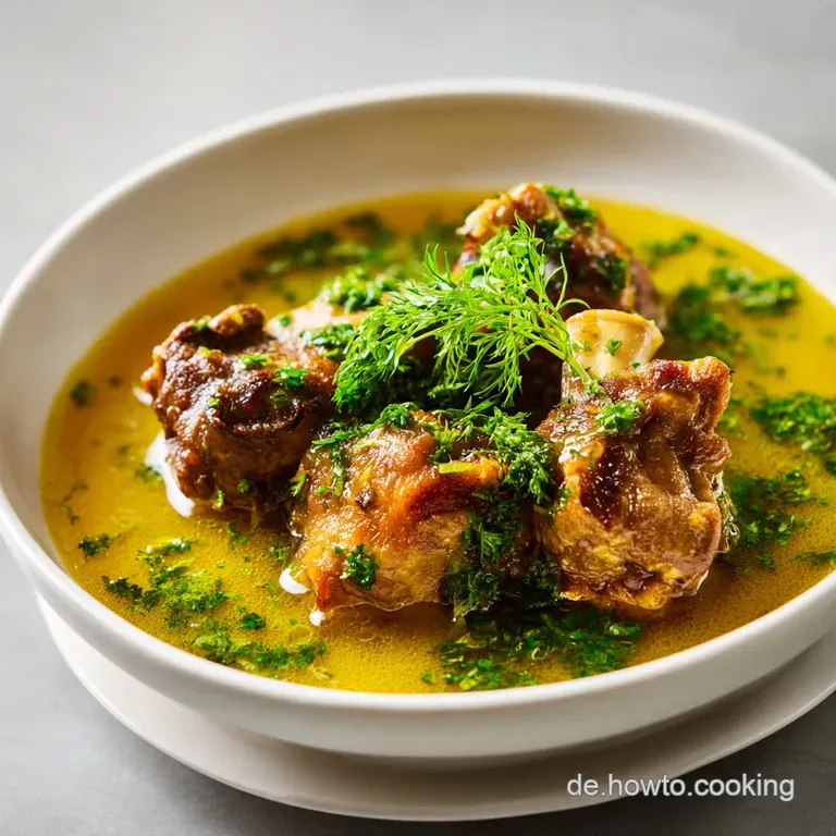 Ochsenschwanzsuppe Rezept: Tiefw&uuml;rzig