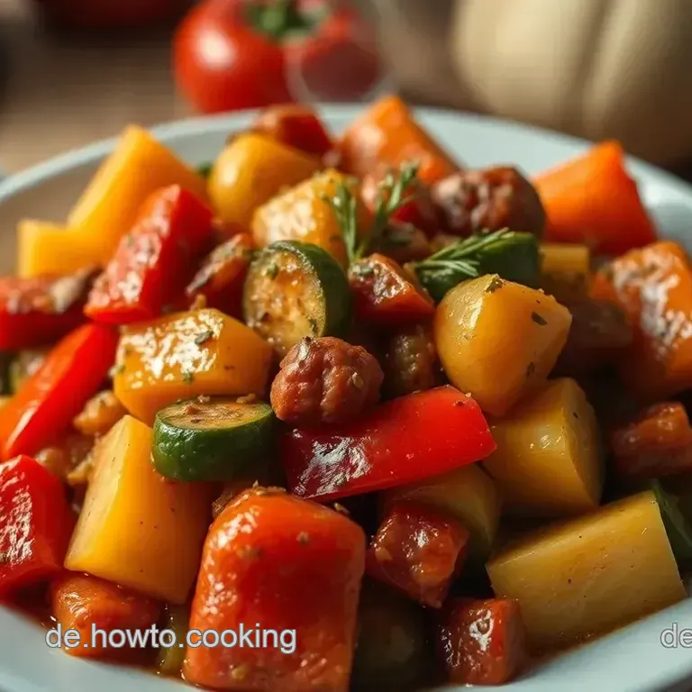 Ofenfrisches Farbenspiel: Backofengemüse mit Kräutern und Knoblauch