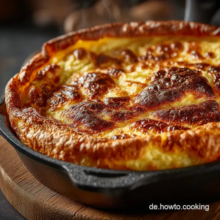Der Kaiserliche Ofenpfannkuchen Flaumiger Traum aus der Gusseisenpfanne