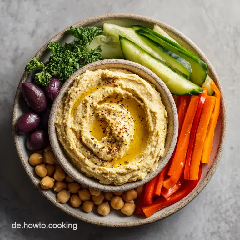 Elegant bowl of velvety hummus topped with fresh parsley and a drizzle of golden olive oil.
